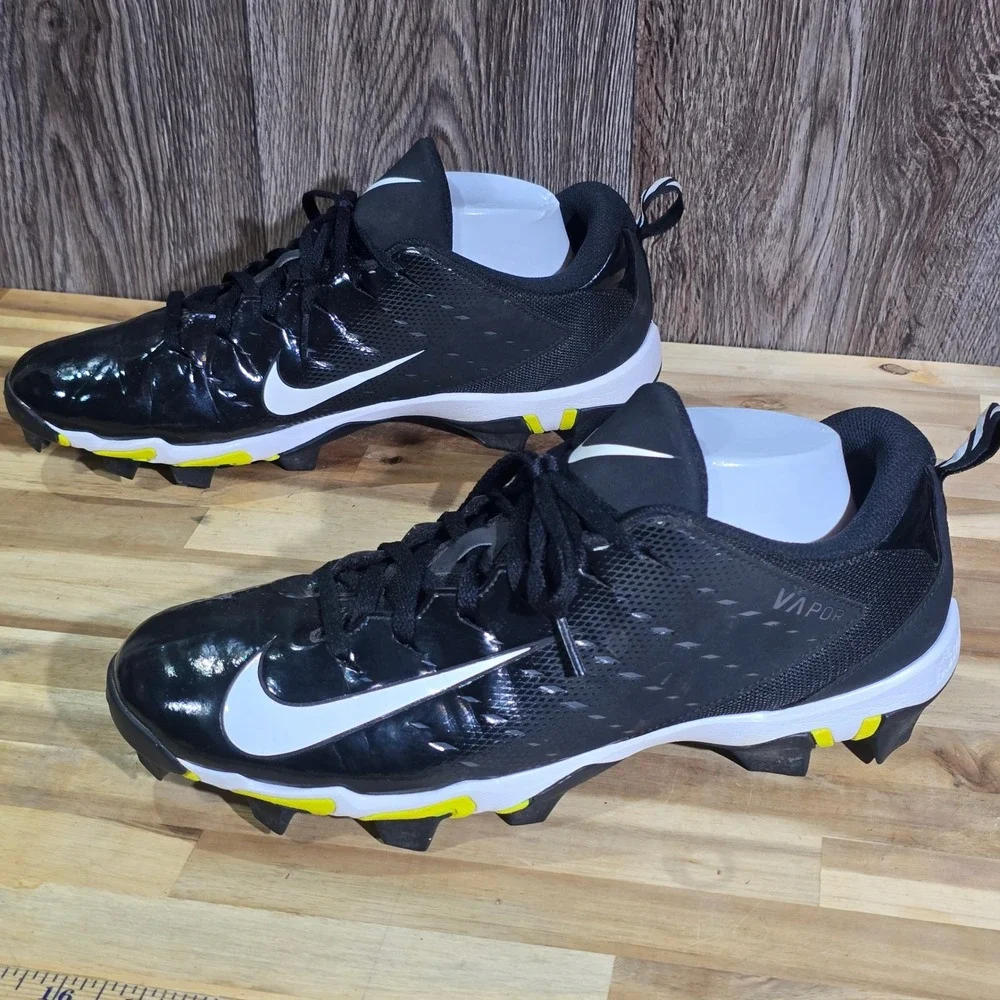 Nike Vapor Fastflex‎ Football Cleats Mens 11 Black White Yellow 917168-010